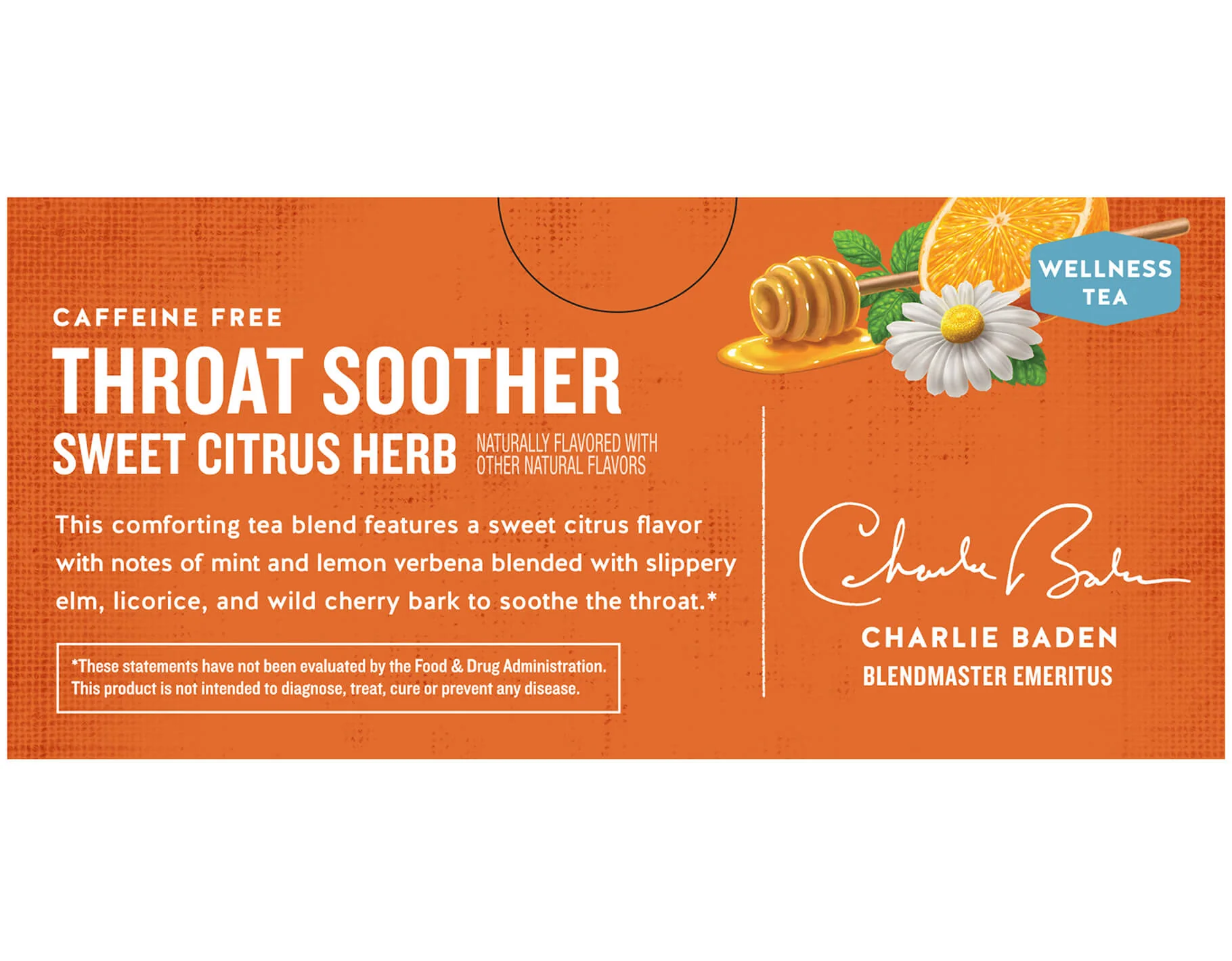 Throat Soother Wellness Tea, Sweet Citrus Herb - Image 3